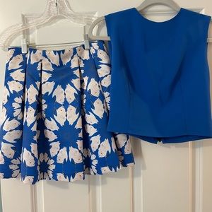 Alice and Olivia skirt and crop top set